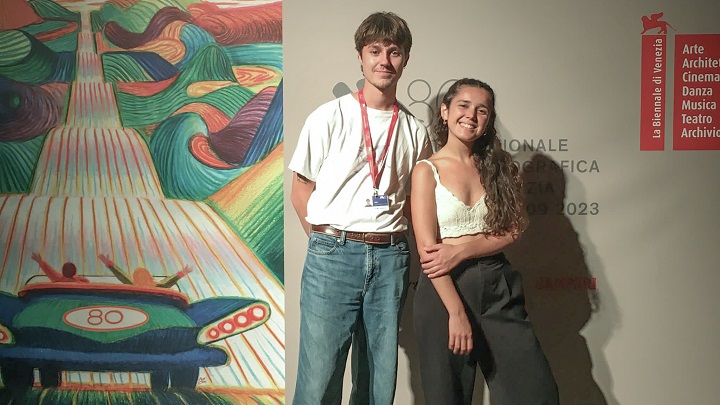 Pau Peidro and Marina Francisco, at the Venice International Film Festival. 