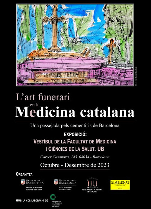 Poster of the exhibition coordinated by the Clínic Campus CRAI Library. 