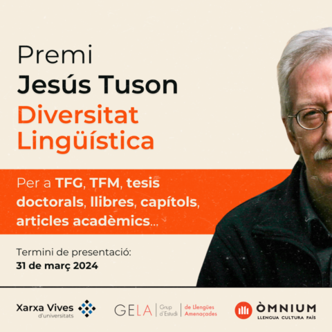 Premi Jesús Tuson 2024 per a treballs universitaris sobre diversitat lingüística