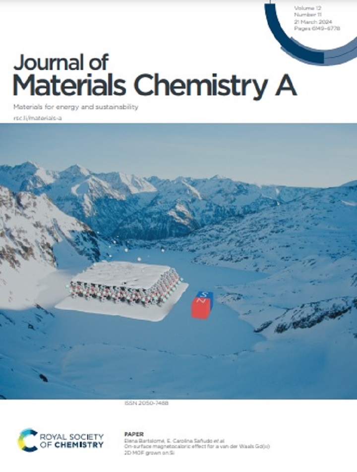 La revista <I>Journal of Materials Chemistry A</i> dedica su portada al diseño de un nuevo compuesto molecular que abre nuevas fronteras a la refrigeración magnética en dispositivos tecnológicos.