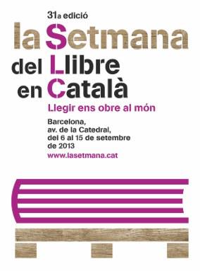 Cartell de la Setmana del Llibre en Català.
