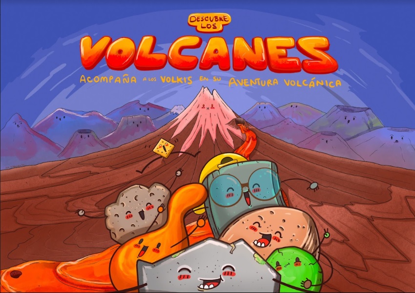 The digital publication invites the reader to start a journey in the world of volcanoes.