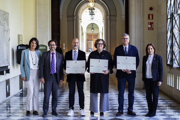 The faculties of Chemistry, Economics and Busines, and Law, which obtained the certification of the internal assurance quality system, received a diploma.