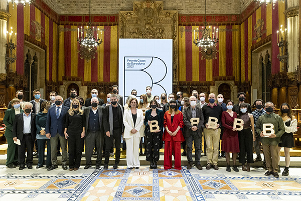 Awardees of the Barcelona City Awards 2021. 