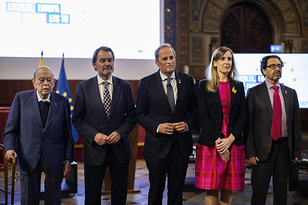 A l’acte hi van assistir els expresidents de la Generalitat Jordi Pujol, Artur Mas, Carles Puigdemont i Quim Torra.