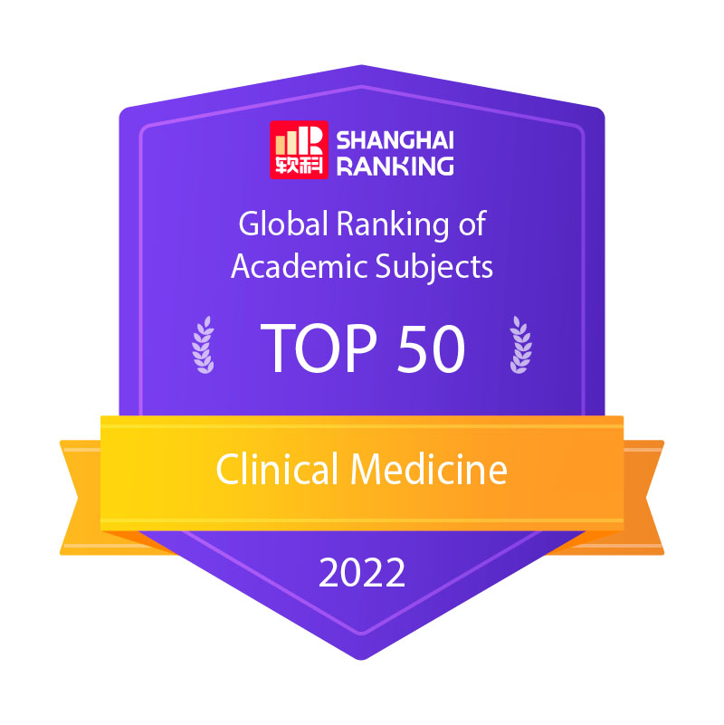 La UB ocupa una posició especialment destacada en Medicina Clínica, amb el lloc 45 a escala mundial.