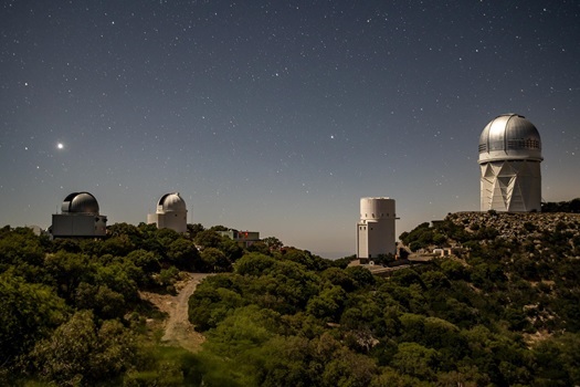 DESI instrument is based in the Kitt Peak National Observatory (Arizona, United States).