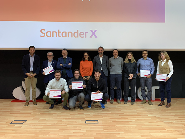 Los ganadores de las categorías del Santander X Award.