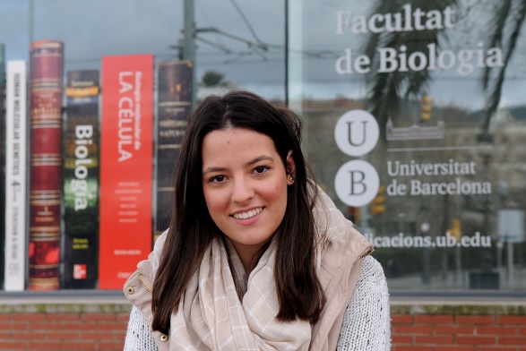 Estefanía Fernández Martínez, student of Biotechnology at the Faculty of Biology of the UB.