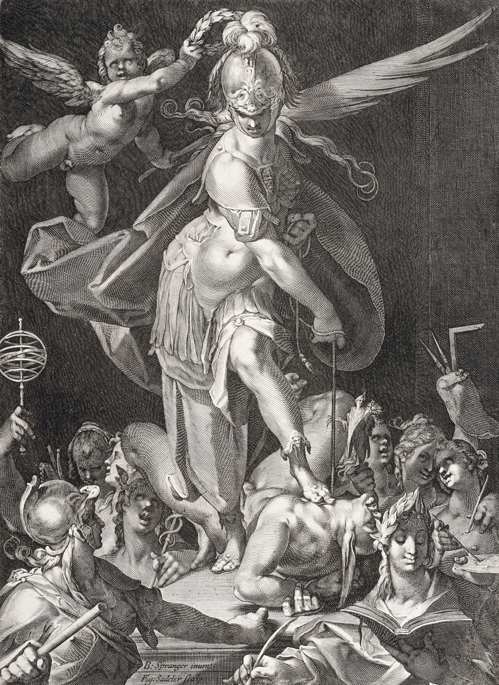 Aegidius Sadeler, La Sabiduría vence a la Ignorancia, 1600.