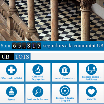 The University of Barcelona has a presence on social networks.
