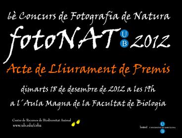 Avui dimarts, 18 de desembre, es faran públics els guanyadors de la sisena edició del fotoNAT-UB.