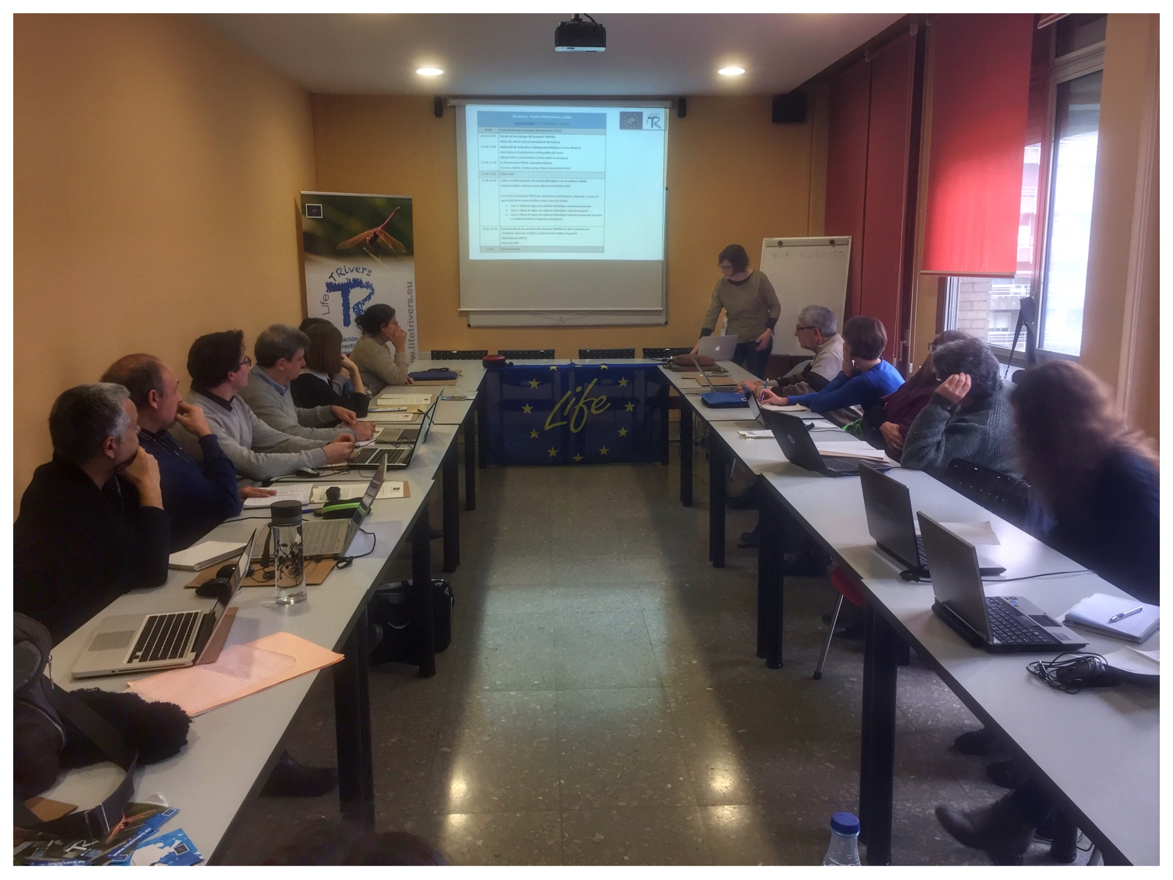 La tercera reunió del projecte europeu LIFE TRivers coordinat per la UB aplega a Saragossa científics i experts en la gestió dels rius. 