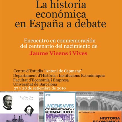 «La historia económica de España a debate», analitzarà sectors com ara l’agricultura i els recursos naturals, la indústria i l’empresa, des de la perspectiva de la història econòmica de l’Estat