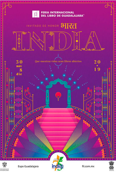 Cartell de la Fira d'enguany, en què l'Índia és el país convidat d'honor.