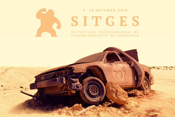 Cartell del Festival de Cinema de Sitges 2019, inspirat en <i>Mad Max</i> (George Miller, 1979).