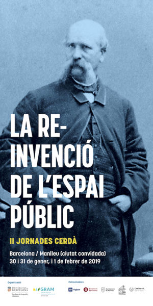 Cartell de les II Jornades Cerdà: «La re-invenció de l'espai públic»