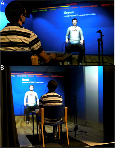 En l’estudi s’han reproduït els experiments de Milgram amb realitat virtual