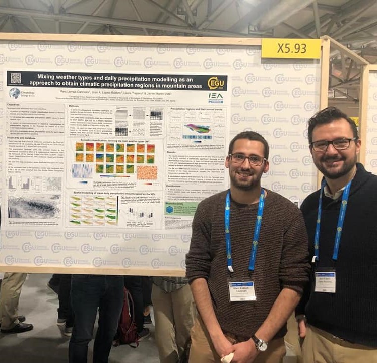 En la recerca hi han participat l’investigador Marc Lemus-Cánovas (esquerra), del Grup de Climatologia de la UB, i Joan Albert López-Bustins (dreta), professor del Departament de Geografia. 