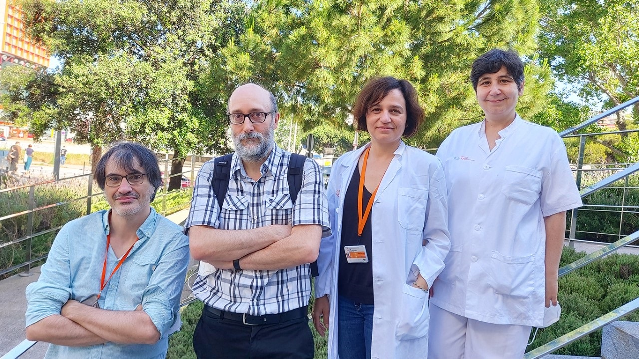 From letf to right, Jordi Bruna, Antonio Rodríguez-Fornells, Marta Simó AND Àngels Pera-Jambrina.