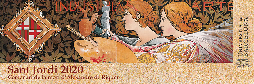 Punt de llibre virtual del CRAI, que homenatja Alexandre de Riquer en el centenari de la seva mort.