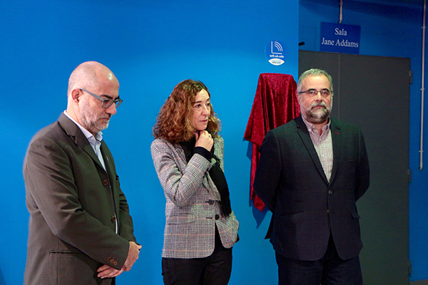 D'esquerra a dreta, Ricardo Piqueras, Maite Vilalta i Josep Monserrat.