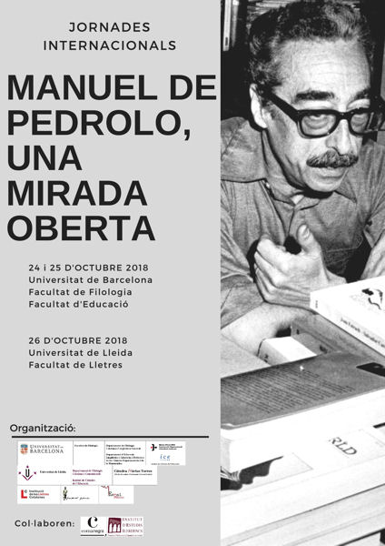 Jornades Internacionals «Manuel de Pedrolo, una mirada oberta» 