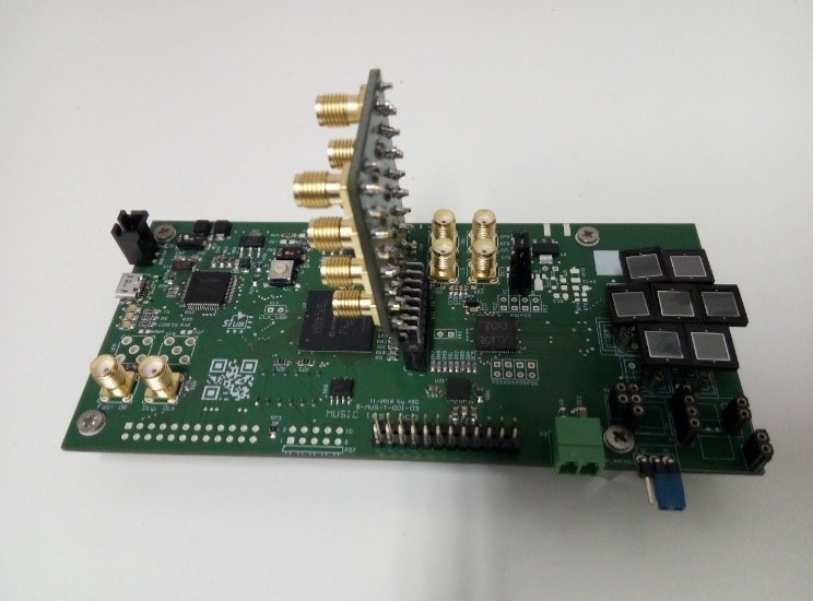El circuit integrat eMUSIC (<i>multi-purpose integrated circuit</i>), desenvolupat a l’ICCUB.