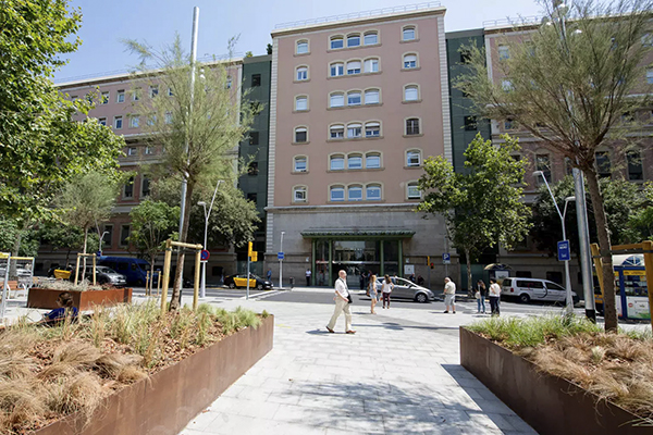 Imagen de la fachada del Hospital Clínic. Imagen: Hospital Clínic 