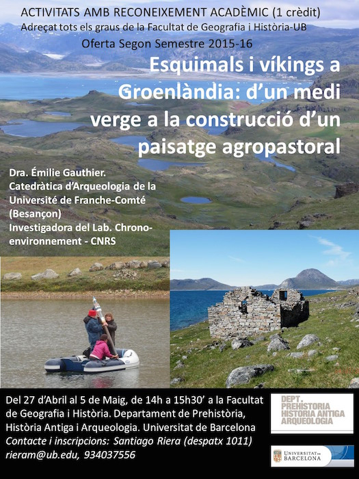 Curs: Esquimals i vikings a Groenlàndia: dʼun medi verge a la construcció dʼun paisatge agropastoral