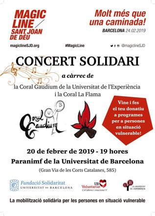 Concert solidari a càrrec de la Coral Gaudium de la Universitat de l’Experiència i de la Coral La Flama