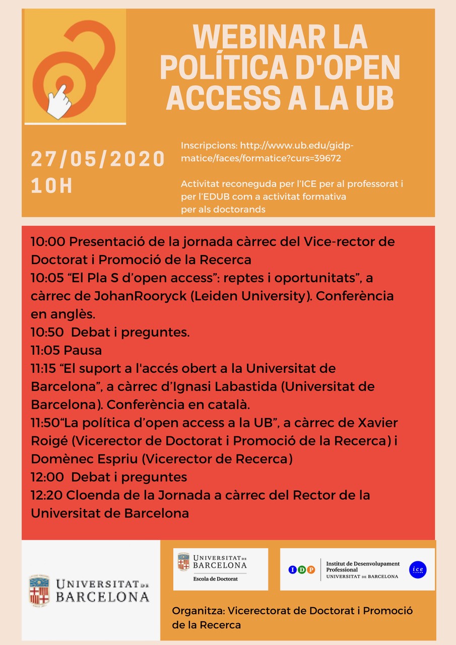 Seminari: «La política d'accés obert a la UB»