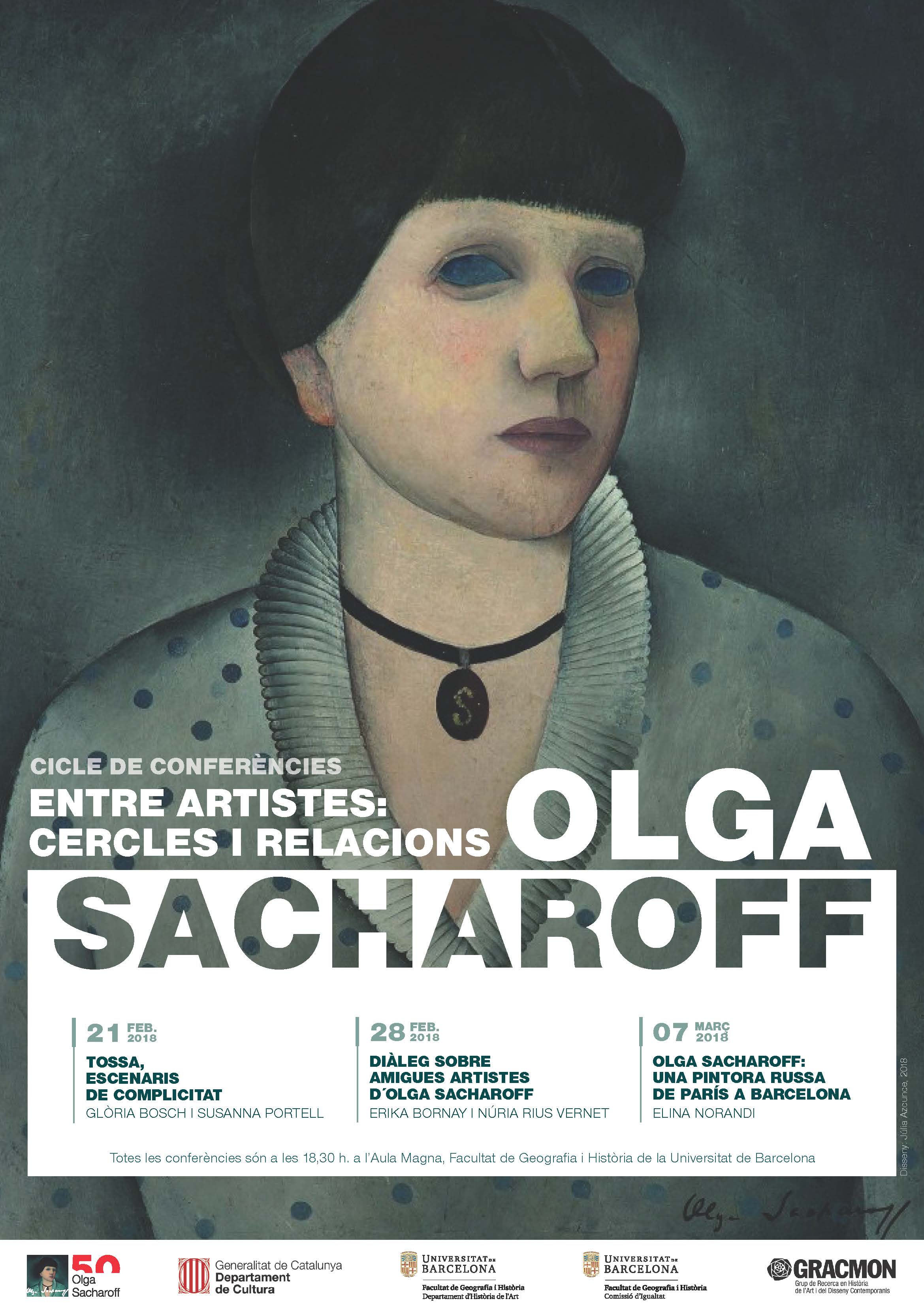 Cicle de conferències: «Entre artistes: cercles i relacions dʼOlga Sacharoff»