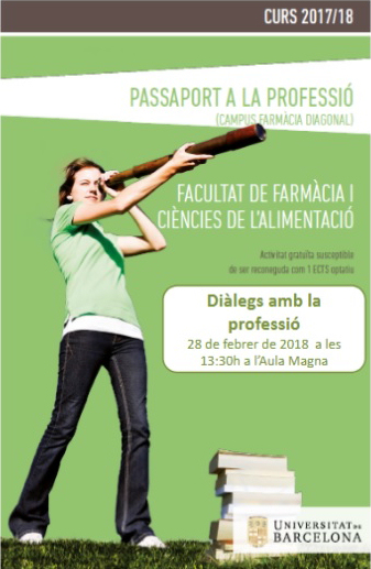 Seminari a la Facultat de Farmàcia i Ciències de l’Alimentació:  «Diàlegs amb la professió»