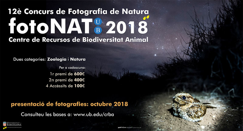 11è Concurs de Fotografia de Natura fotoNAT-UB 2018 (fins al 31 d’octubre)
