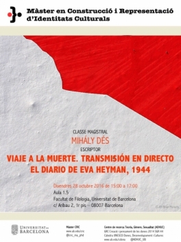 Xerrada: «Viaje a la muerte. Transmisión en directo. El diario de Eva Heyman, 1944»