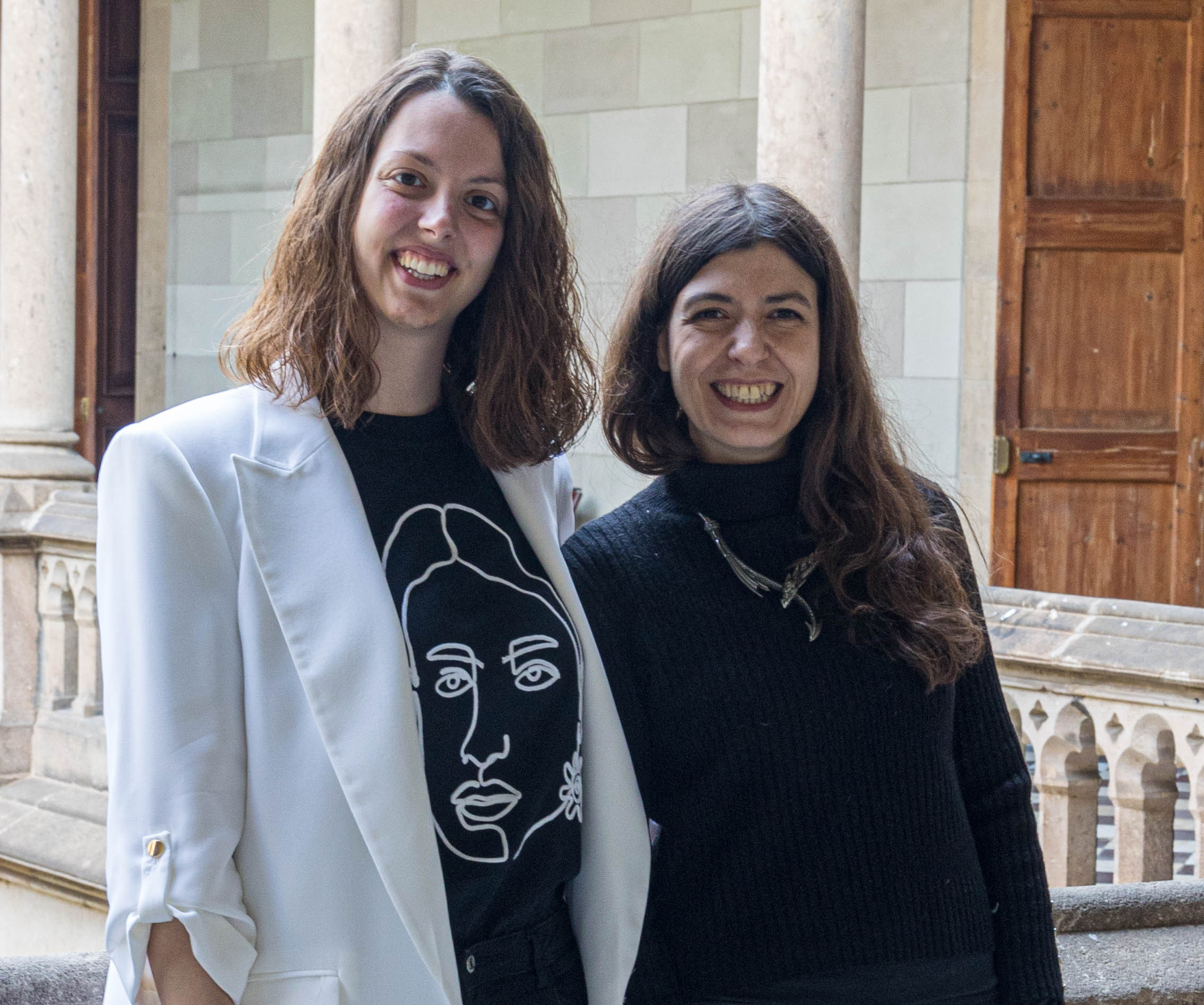 Doctoral student Irene Ferri (right) to represent the UB in Coimbra Group’s “3-Minute Thesis” competition