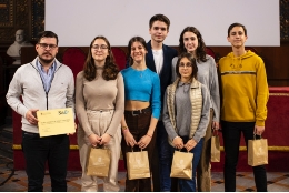 Team made up by students of the school Claret Barcelona, winner of the Secondary and Upper Secondary Education Debate League of the UB.